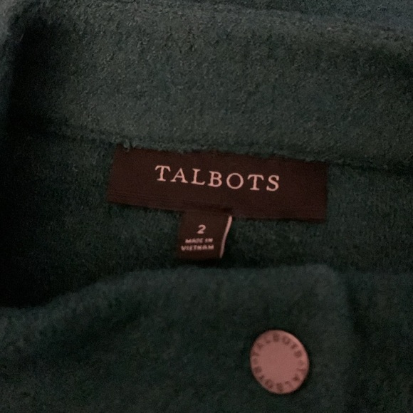 Talbots Wool Blend Green Jacket - Picture 5 of 6